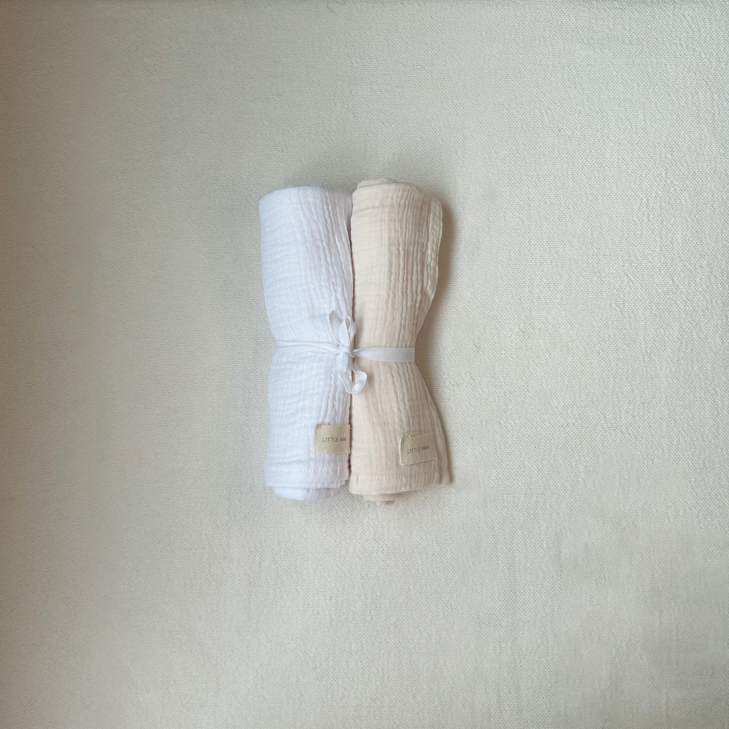 Pack Muselinas Crudo+Blanco