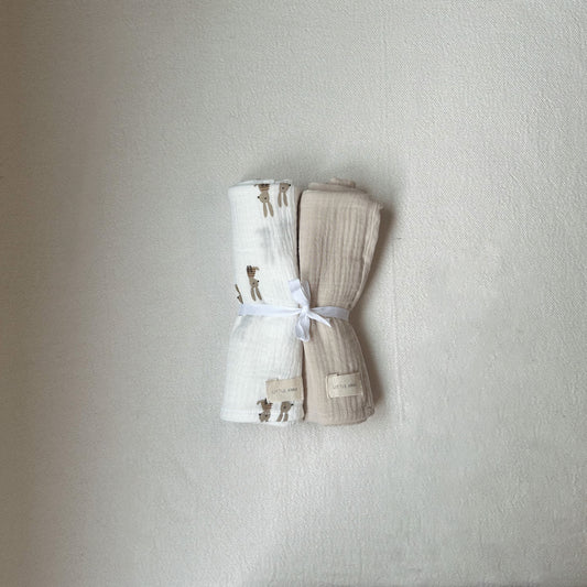 Pack Muselinas Sand+Little Bunnies