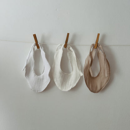 Babero Muselina Blanco