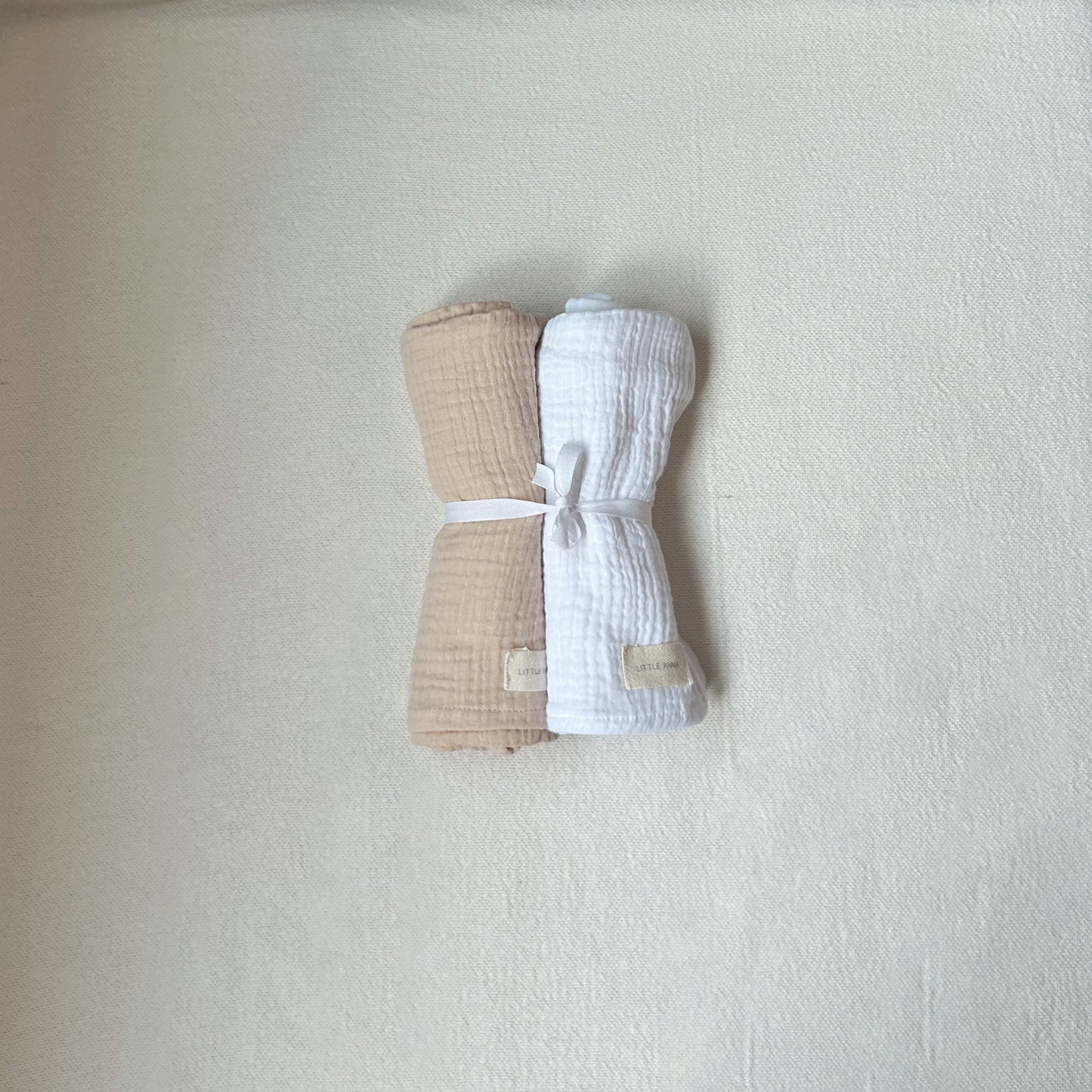 Pack Muselinas Blanco+Beige